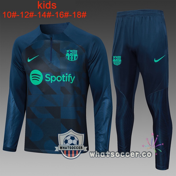 Tracksuit FC Barcelona Kids Blue Royal 2023/2024