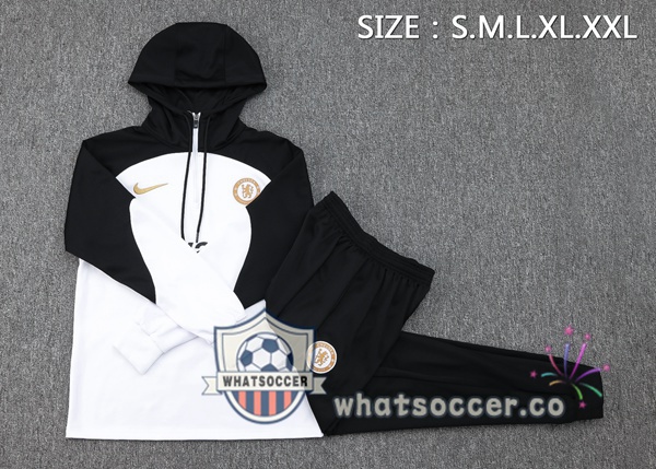 Tracksuit - Hooded Sweatshirt FC Chelsea White Black 2023/2024
