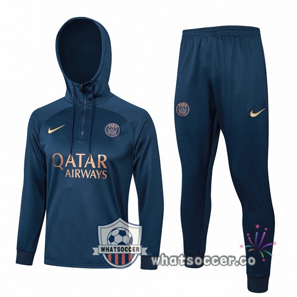 Tracksuit - Hooded Sweatshirt Paris PSG Blue Royal 2023/2024
