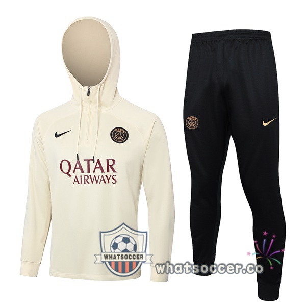 Tracksuit - Hooded Sweatshirt Paris PSG Yellow 2023/2024