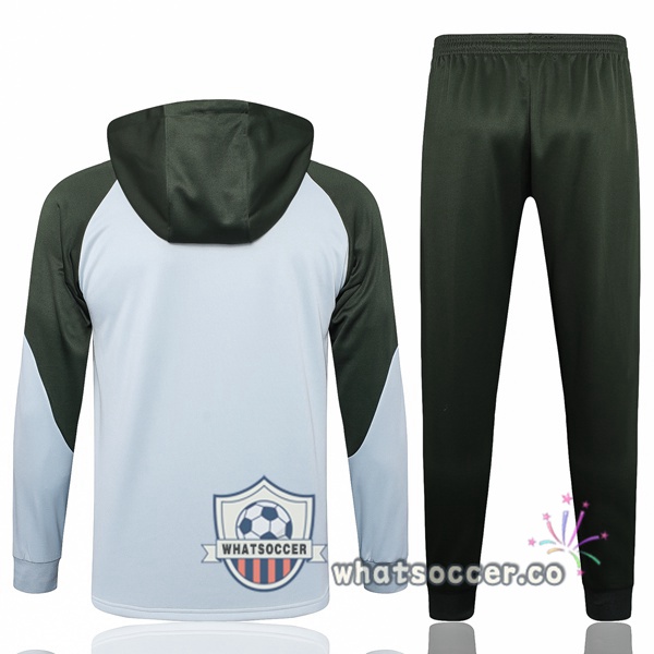 Tracksuit - Hooded Sweatshirt FC Barcelona White Green 2023/2024