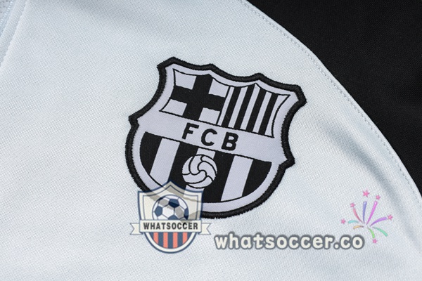Tracksuit - Hooded Sweatshirt FC Barcelona Gray Black 2023/2024