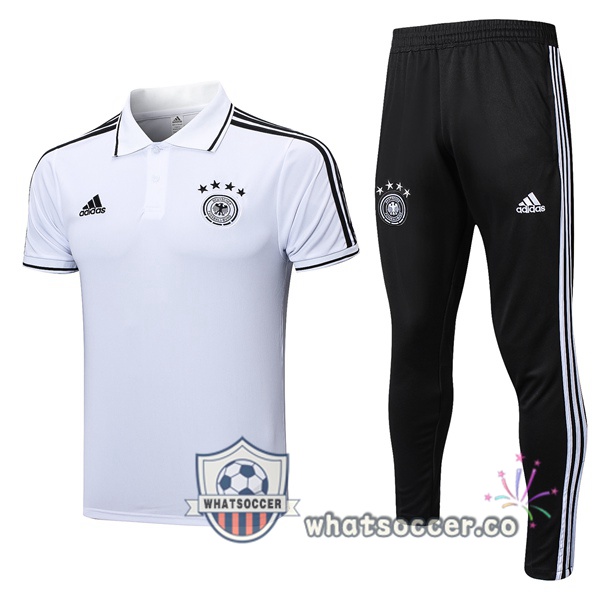 Training Polo Germany + Pants White 2023-2024