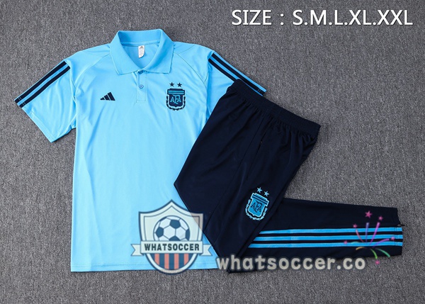 Training Polo Argentina + Pants Blue 2023-2024