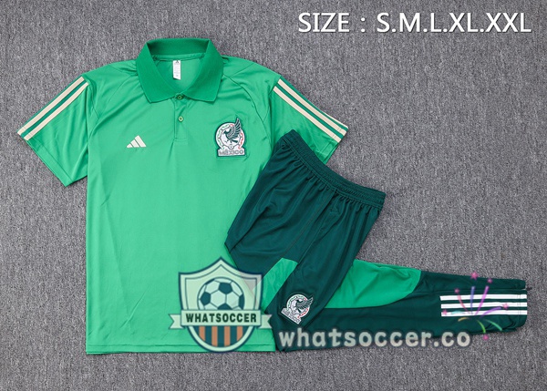 Training Polo Mexico + Pants Green 2023-2024