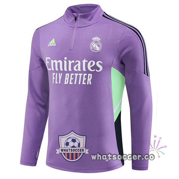 Real Madrid Soccer Sweater Purple 2023-2024