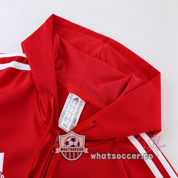 Bayern Munich Red Hooded Jacket 2023-2024