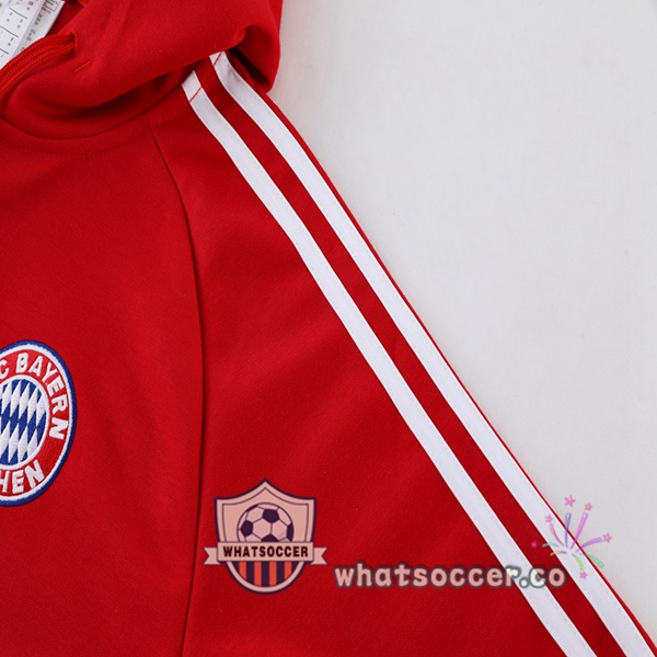Bayern Munich Red Hooded Jacket 2023-2024