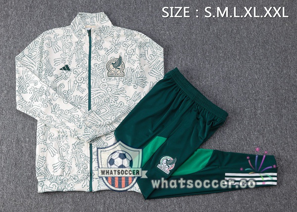 Mexico White Green Training Jacket 2023-2024