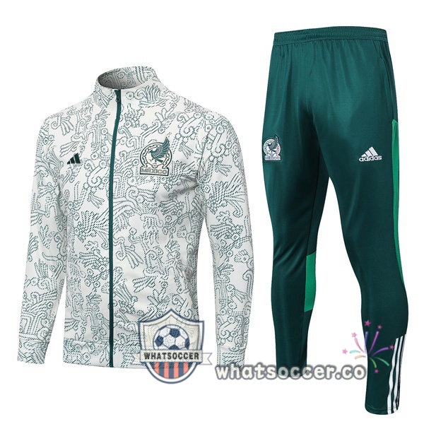 Mexico White Green Training Jacket 2023-2024