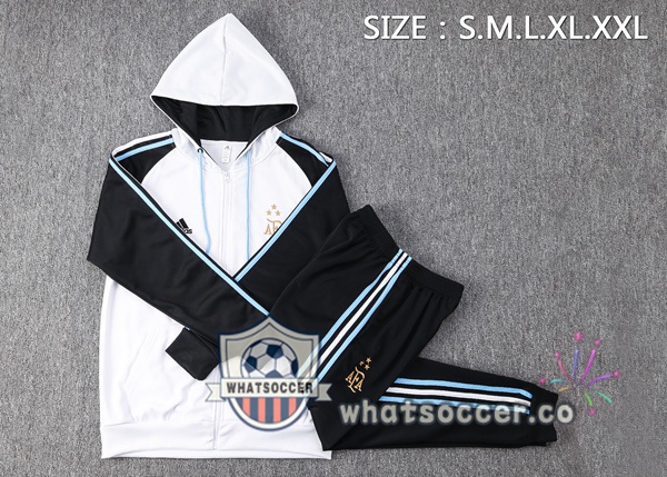 Argentina White Hooded Jacket 2023-2024