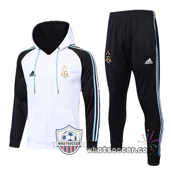 Argentina White Hooded Jacket 2023-2024