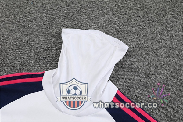 Arsenal High Collar White Tracksuit 2023-2024