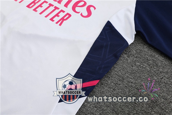 Arsenal High Collar White Tracksuit 2023-2024