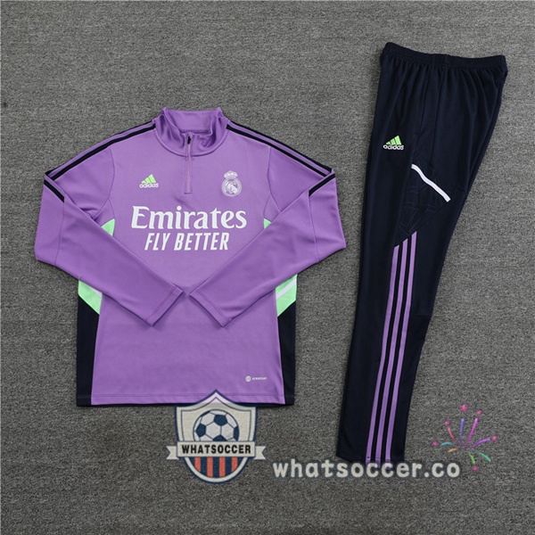 Real Madrid Purple Tracksuit 2023-2024