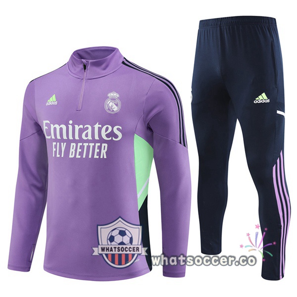 Real Madrid Purple Tracksuit 2023-2024