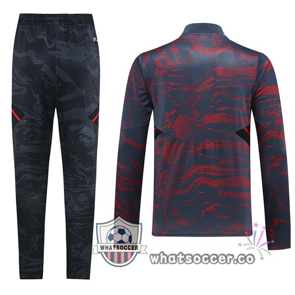 Bayern Munich Red Black Tracksuit 2023-2024