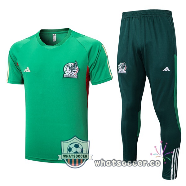 Mexico Training T-Shirts + Pants Green 2023-2024