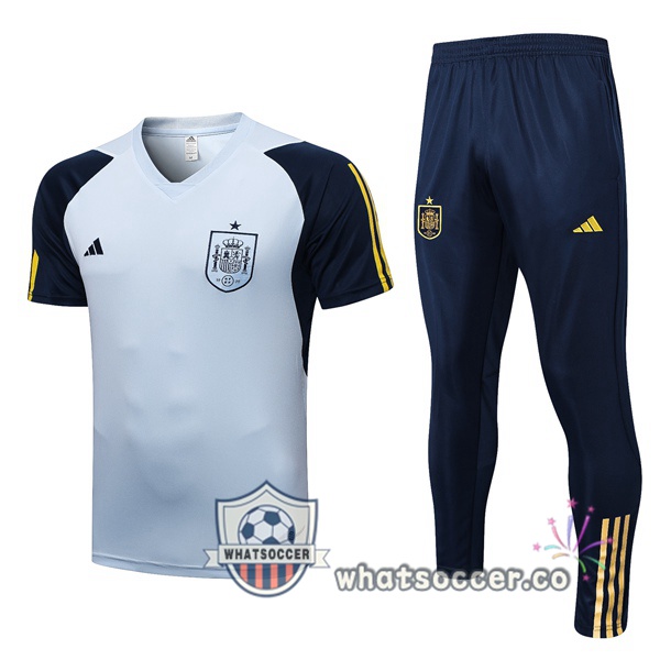 Spain Training T-Shirts + Pants Blue 2023-2024