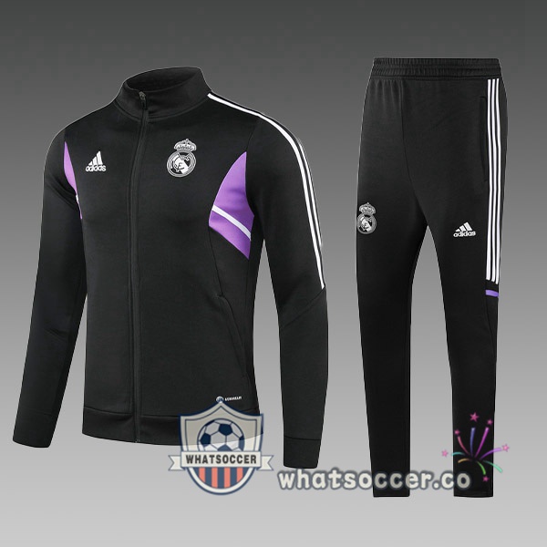 Real Madrid Kids Black Training Jacket 2023-2024