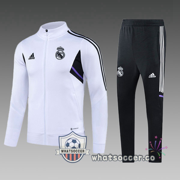 Real Madrid Kids White Training Jacket2023-2024