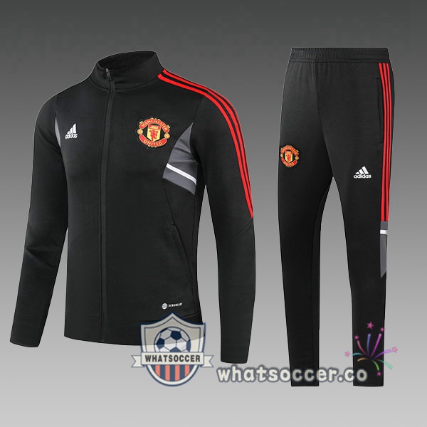 Manchester United Kids Black Training Jacket 2023-2024