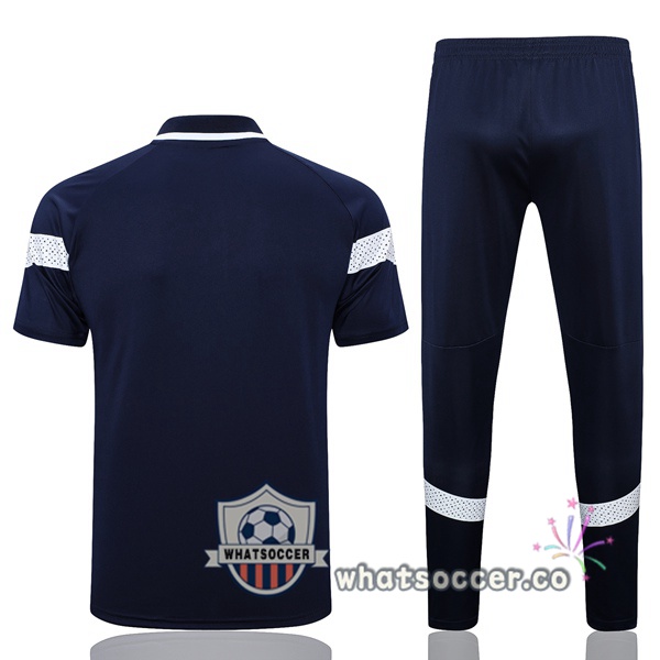 Training Polo Olympique de Marseille + Pants Blue Royal 2023-2024