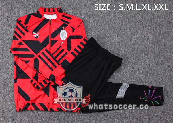 AC Milan Red Training Jacket 2023-2024