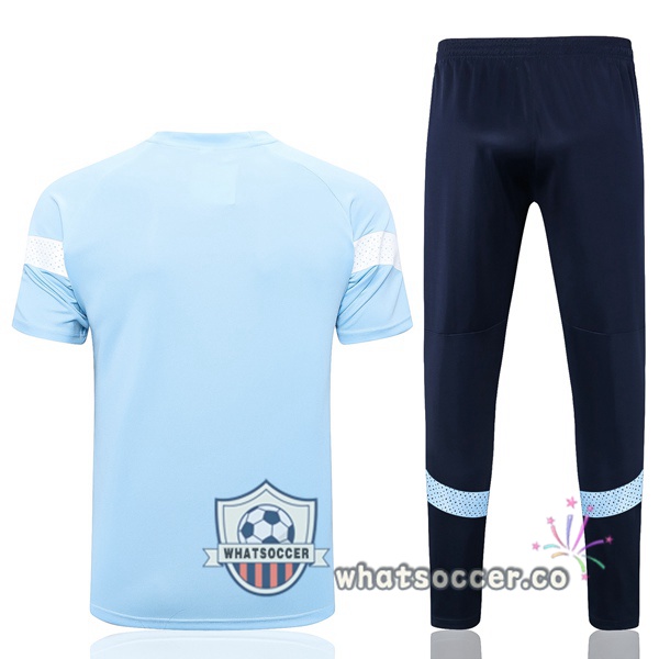 Manchester City Training T-Shirts + Pants Blue 2023-2024