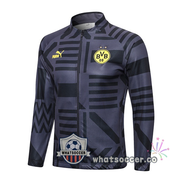Dortmund BVB Soccer Jacket Gray 2023-2024