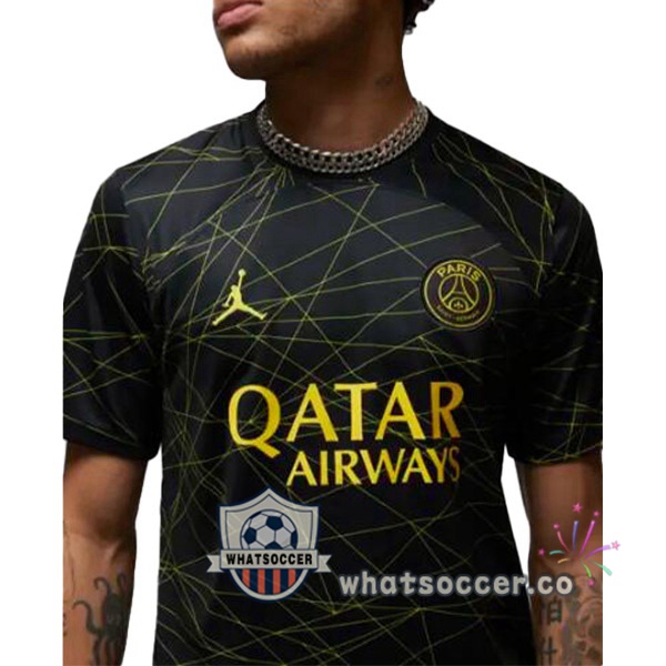 Paris PSG Fourth Soccer Jerseys Black 2022-2023