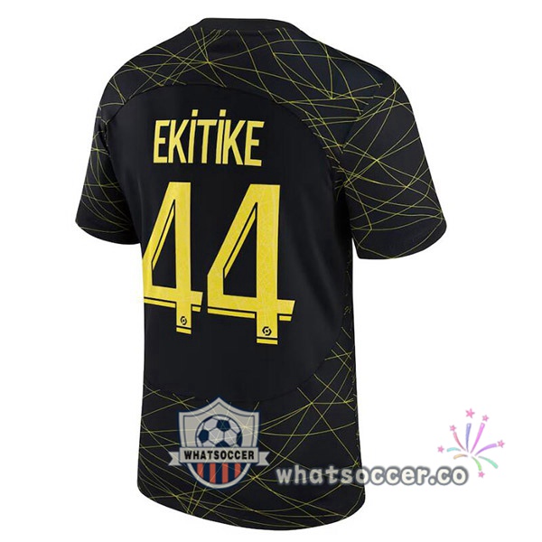 Paris PSG (EKITIKE 44) Fourth Soccer Jerseys Black 2022-2023