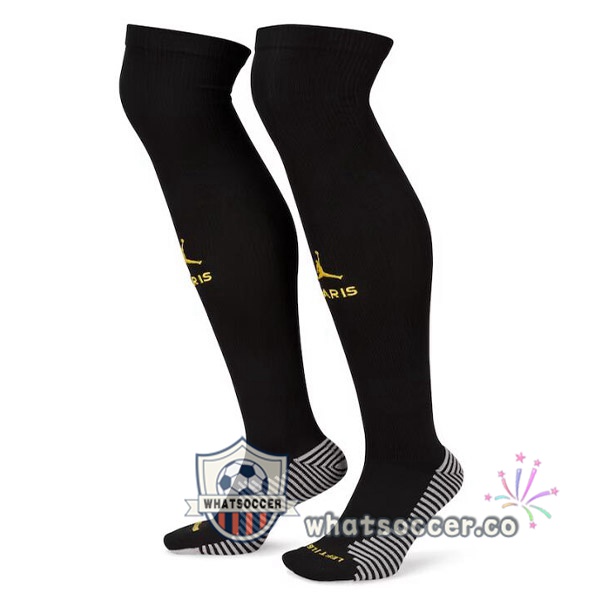 Paris PSG Soccer Socks Fourth Black 2022-2023