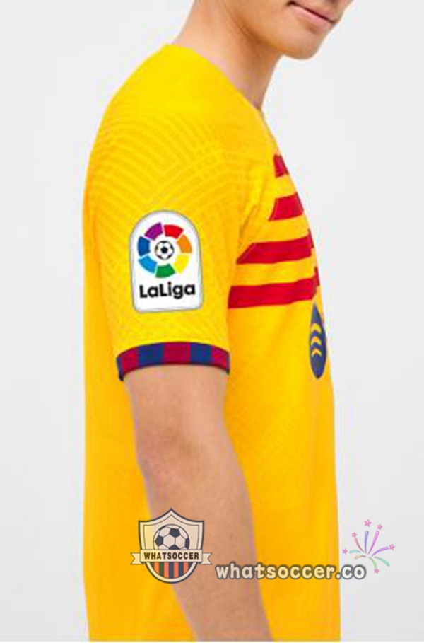 FC Barcelona Fourth Soccer Jerseys Yellow 2022-2023