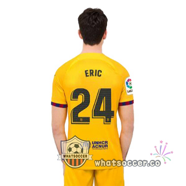 FC Barcelona (ERIC 24) Fourth Soccer Jerseys Yellow 2022-2023