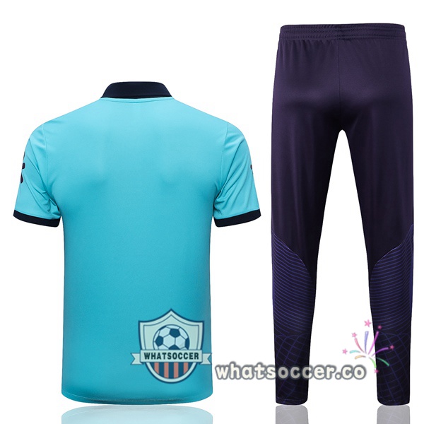 Training Polo Brazil + Pants Blue 2023-2024