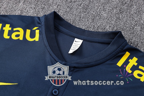 Training Polo Brazil + Pants Blue Royal 2023-2024
