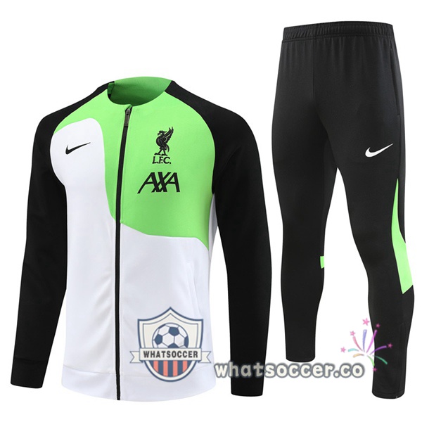 FC Liverpool White Green Training Jacket 2023-2024