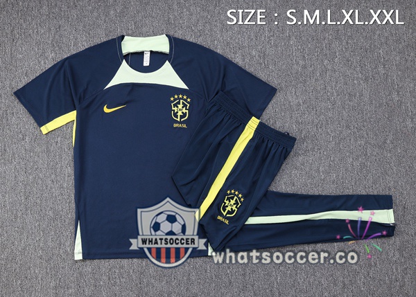 Brazil Training T-Shirts + Pants Blue Royal 2023-2024