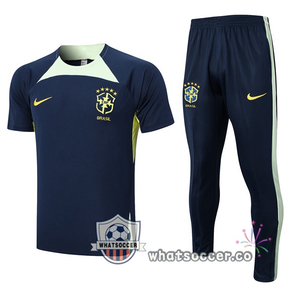 Brazil Training T-Shirts + Pants Blue Royal 2023-2024