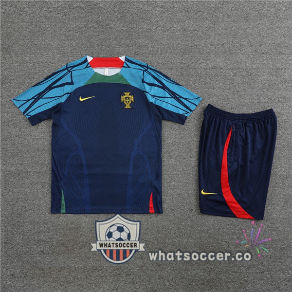 Portugal Training T-Shirts + Shorts Black 2023-2024