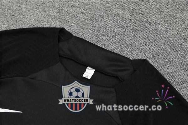 Paris PSG Training T-Shirts + Shorts Black 2023-2024