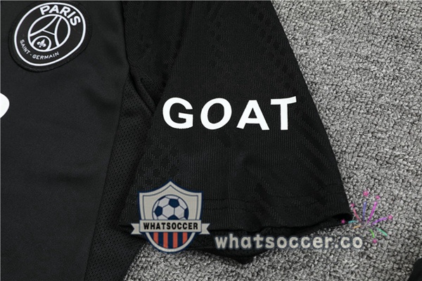 Paris PSG Training T-Shirts + Shorts Black 2023-2024