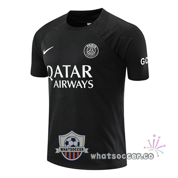 Paris PSG Training T-Shirts Black 2023-2024
