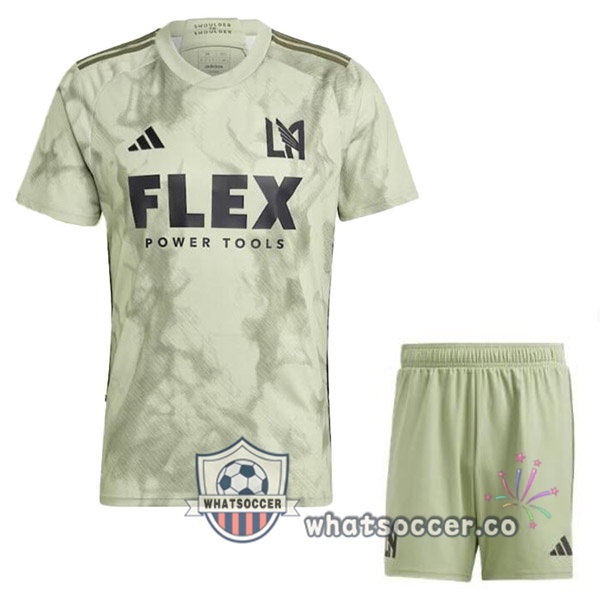 Los Angeles FC Kids Away Soccer Jerseys Green 2023-2024