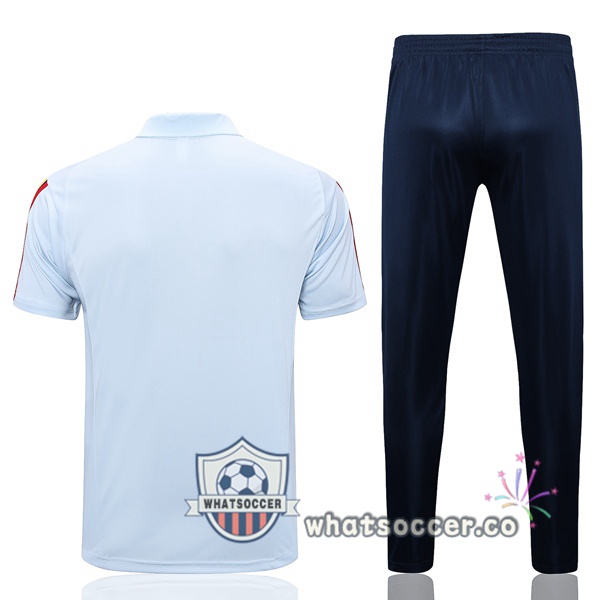 Training Polo Spain + Pants Blue 2023-2024
