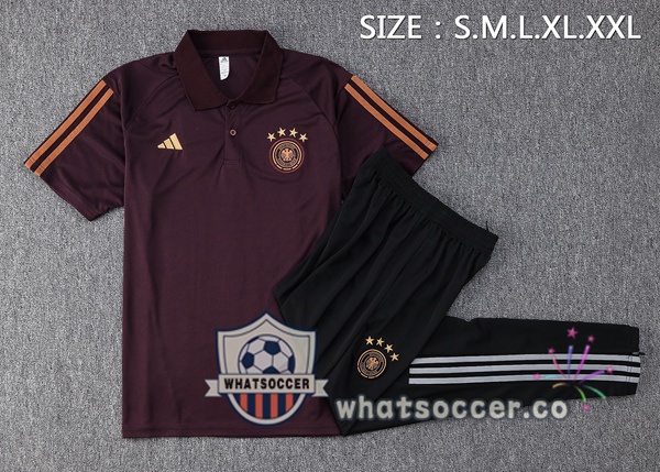 Training Polo Germany + Pants Marron 2023-2024