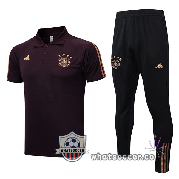Training Polo Germany + Pants Marron 2023-2024