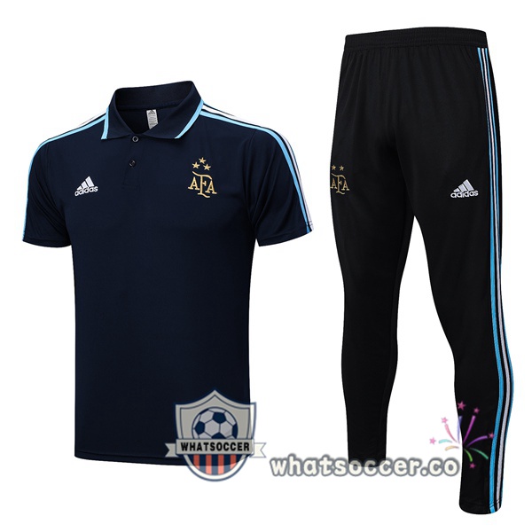 Training Polo Argentina + Pants Blue Royal 2023-2024