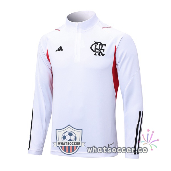 Flamengo Soccer Sweater White 2023-2024